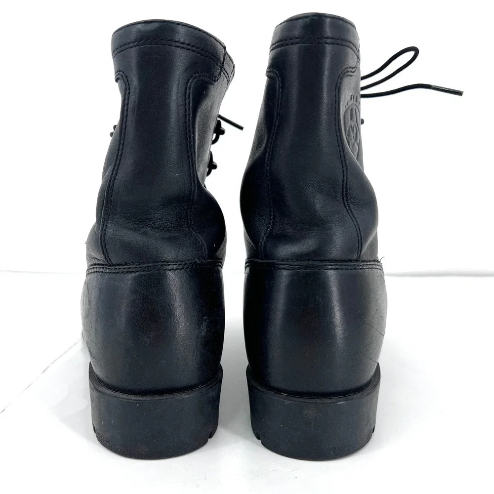 Ariat Heritage Lacer Boots Lace Up Ropers Kiltie Leather Western Womens 11 - Picture 5 of 9